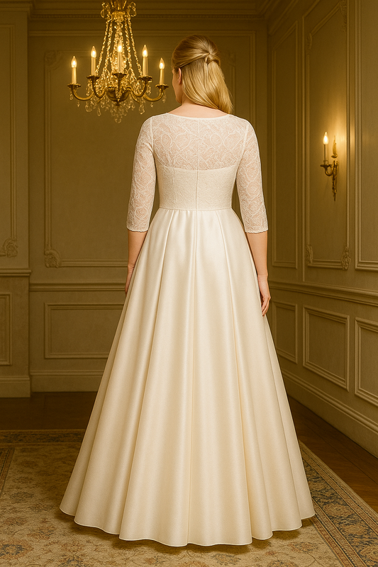 VESTIDO DE NOVIA AMAYA ELEGANCIA Y SENCILLEZ