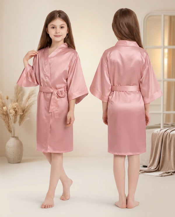 Batas satinadas para niñas