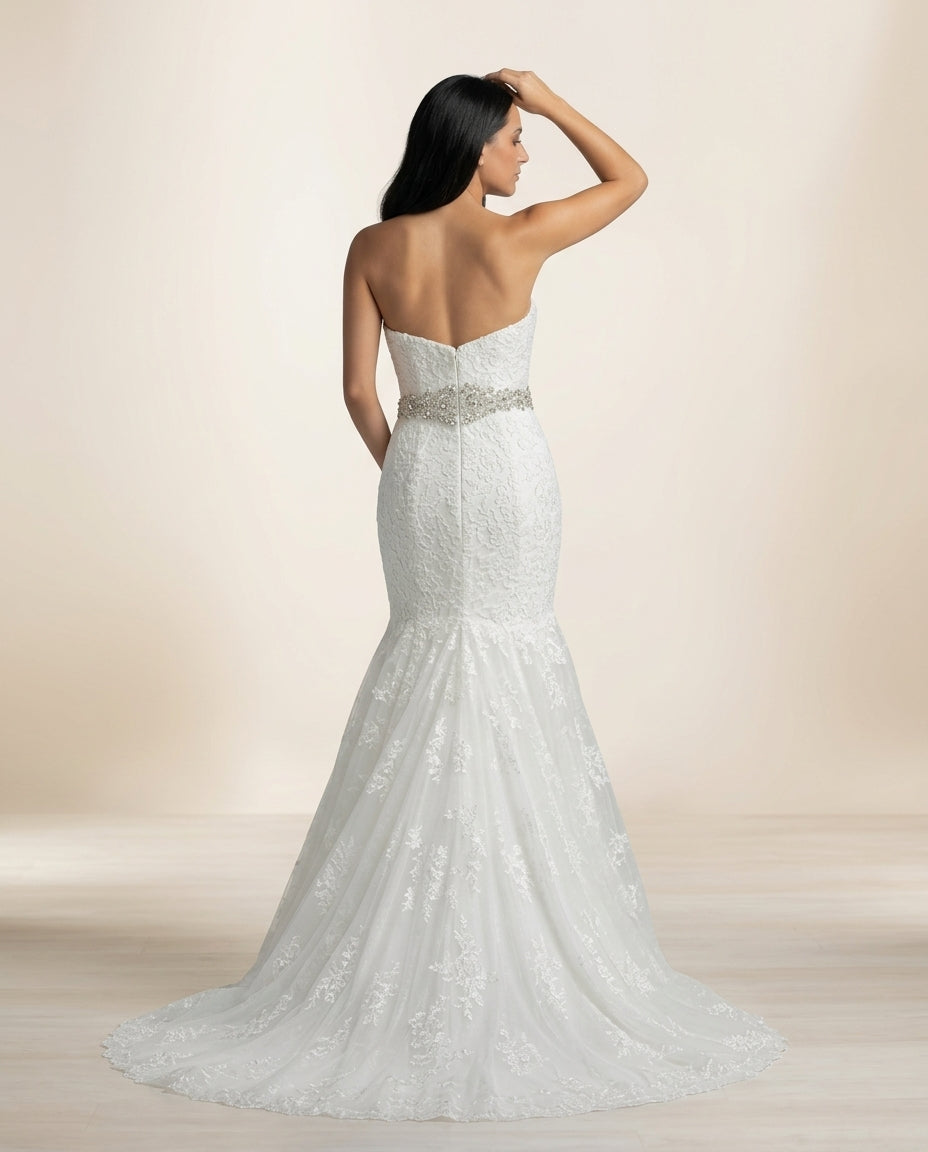 Vestido de novia Garden estilo Boho con flores 3D y aplicaciones