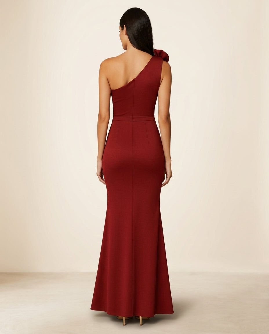 Vestido de fiesta Augusta asimétrico con aplicación Dior