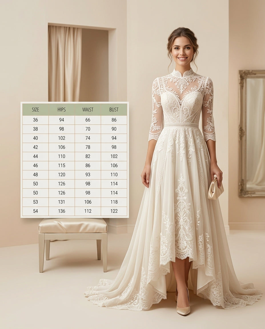 Vestido de fiesta Betty con falda bordad en brillo sutil y mangas acampanadas color azulino y talla XXL