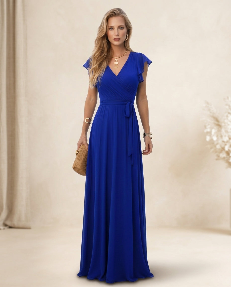 Jumpsuit Gemma con volantes y pantalones plisado