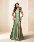 Vestido de fiesta Zara con volantes y abertura