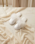 Pantuflas elegantes de raso