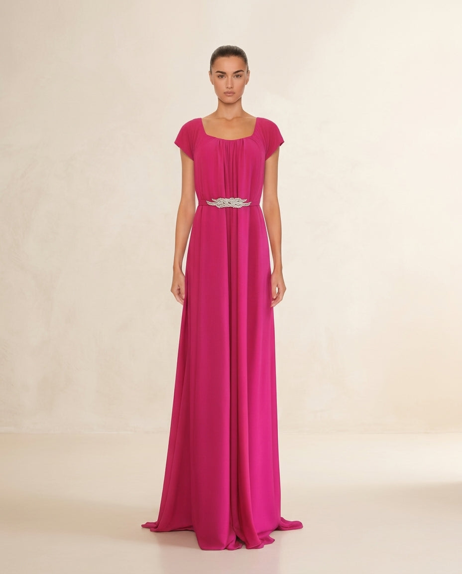 Vestido de fiesta Neit multiforma con aplicación en plateado