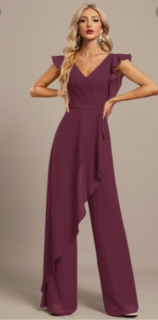 Enterito de fiesta Two color bordo talla 42
