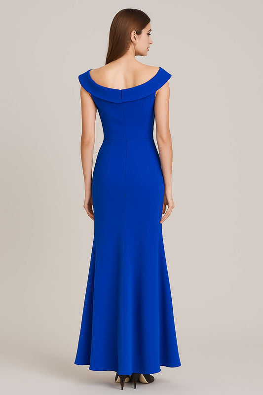 VESTIDO DE FIESTA  ALLEN CON DRAPEADO Y APLICACION
