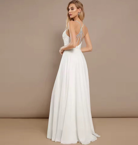 VESTIDO CIVIL PALOMA BRILLO