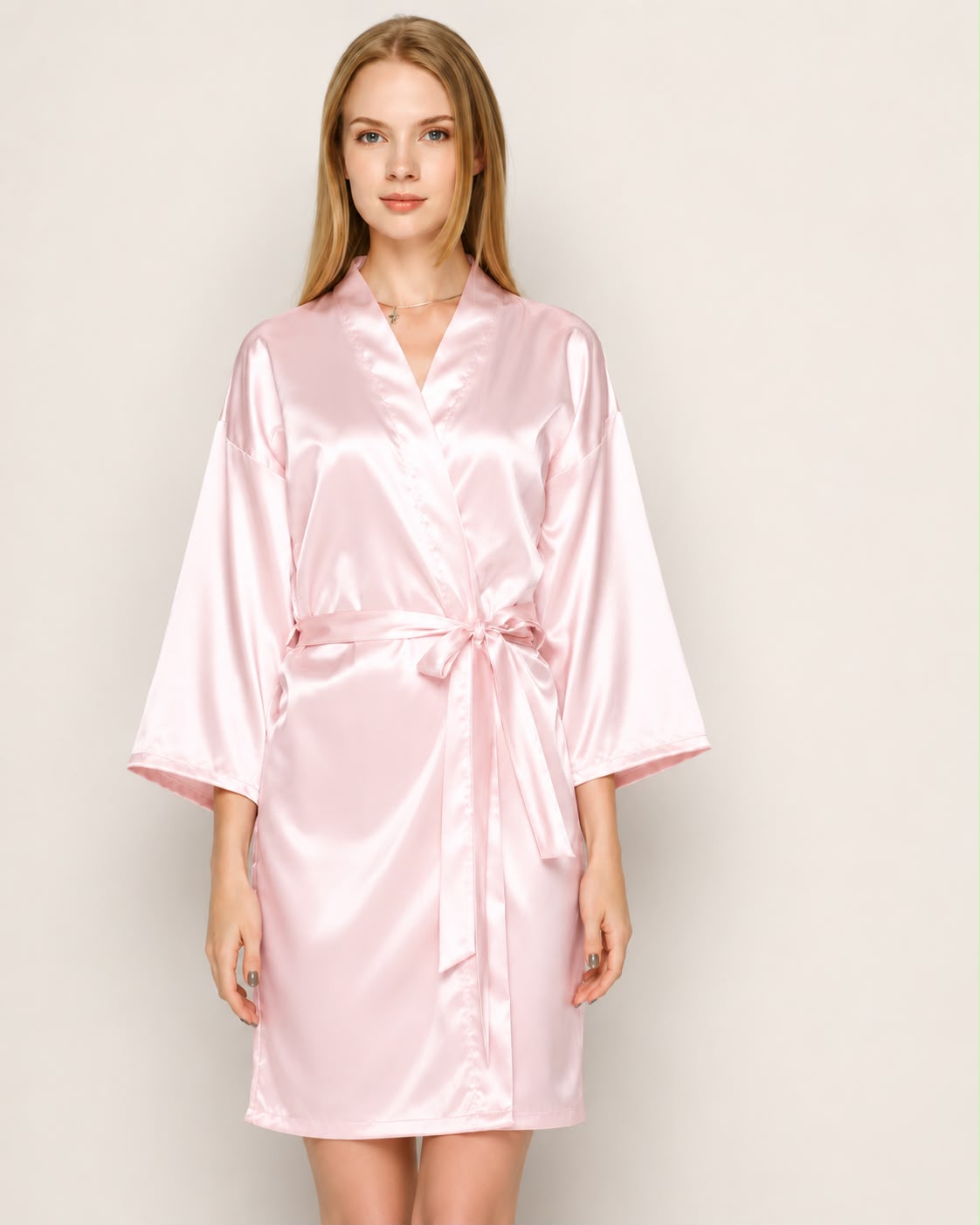 Bata de Satin Kimono  personalizada o sin personalizar,fina y elegante