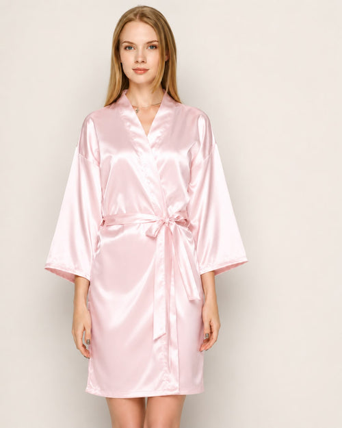 Bata de Satin Kimono  personalizada o sin personalizar,fina y elegante