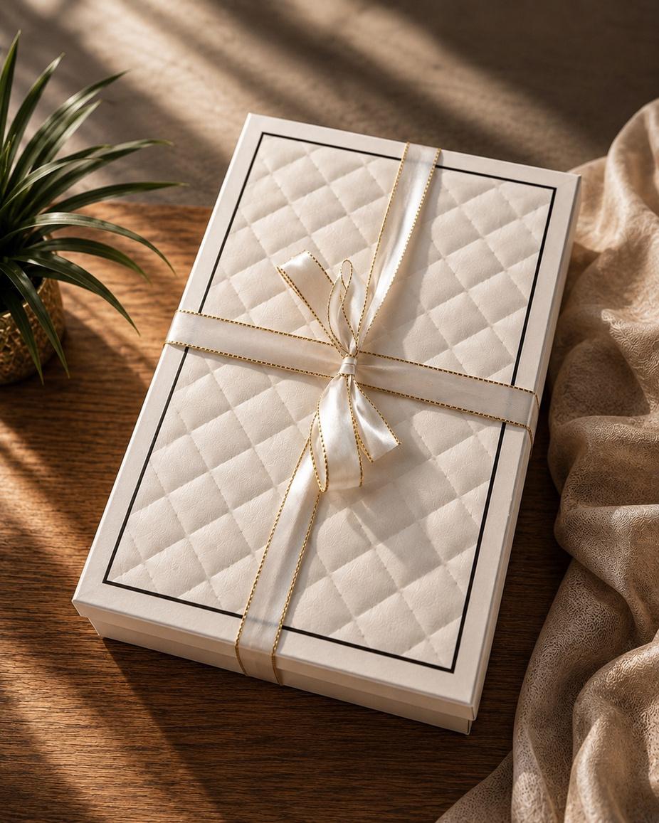 Pack de luxe- edición especial novia en caja con tapa de eco cuero