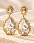 Aros dorados Windsor doble gota