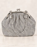 Bolso de fiesta Print Plateada y asa flexible