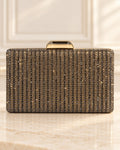 Bolso de fiesta Diamante en  tonos grafitos y piedras