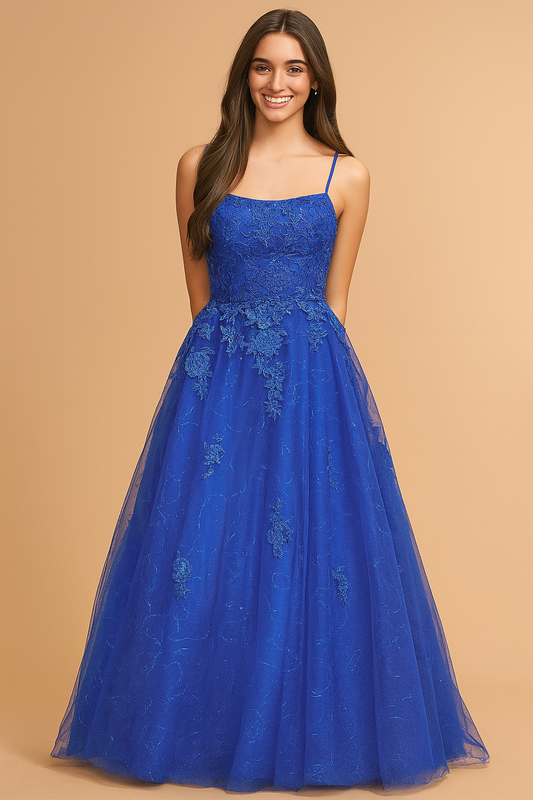VESTIDO DE FIESTA POMPY ESPALDA DESCUBIERTA Y ENCAJE
