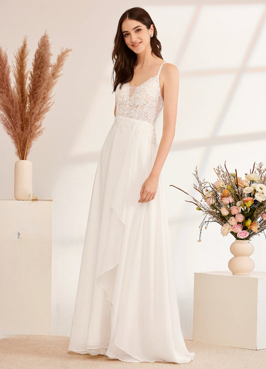 Vestido de novia Lily (Preventa)muy liviano y vaporoso ,volante delantero