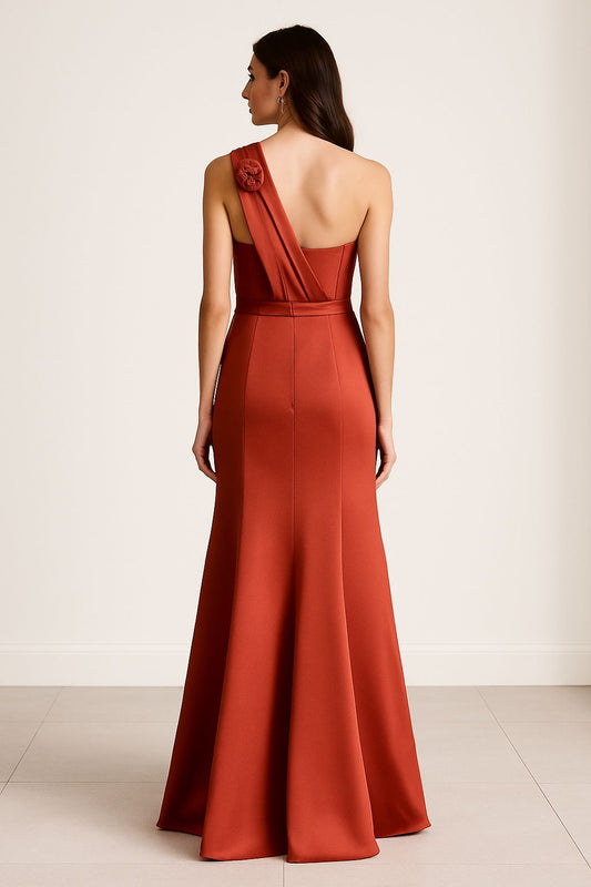 VESTIDO DE FIESTA  IRIS ASIMETRICO EN  TALLA 38 CON APLICACION DIOR